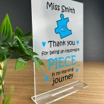Thankyou Gift For Teacher Teaching Assistant Personalised Plaque