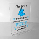 Thankyou Gift For Teacher Teaching Assistant Personalised Plaque