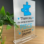 Thank You Gift For Teacher Teaching Assistant Plaque Leaving