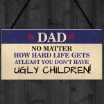 Funny Joke Dad Sign Dad Gift From Daughter Son Birthday 