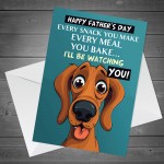 Fathers Day Card from the Dog Funny Dad Card Pet card for Dad
