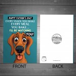 Fathers Day Card from the Dog Funny Dad Card Pet card for Dad