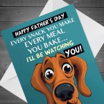 Fathers Day Card from the Dog Funny Dad Card Pet card for Dad