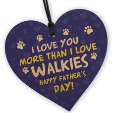 Fathers Day Funny Gifts From The Dog Wooden Heart Dog Dad Gifts