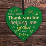 Thank You For Helping Me Grow Gift For Teacher Personalised