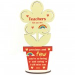 Teacher Wooden Flower Gift Thank You Teacher Gift Nursery Plaque