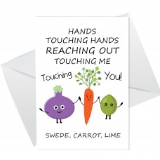 Swede Carrot Lime Sweet Funny Birthday Card Card for Caroline