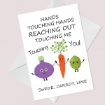 Swede Carrot Lime Sweet Funny Birthday Card Card for Caroline