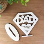 Personalised Fathers Day Wooden Plaque Gift For Dad Gift 
