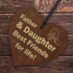 Dad Gifts From Daughter Wood Heart Fathers Day Gift Dad Birthday