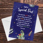 Fathers Day Birthday Card For A Special Dad Novelty Card 