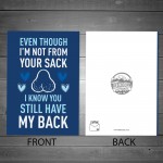 Funny Fathers Day Birthday Card For Step Dad Joke Stepdad Card