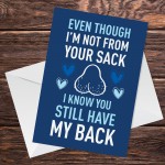 Funny Fathers Day Birthday Card For Step Dad Joke Stepdad Card
