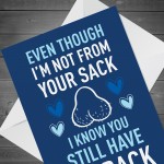 Funny Fathers Day Birthday Card For Step Dad Joke Stepdad Card