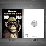 Top Dad Fathers Day Card Funny Novelty Joke Card For Dad