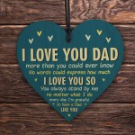 I Love You Dad Gift For Fathers Day Birthday From Daughter Son