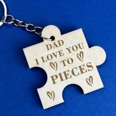 Dad Keyring Engraved Gift For Fathers Day From Daughter Son