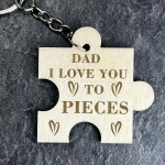 Dad Keyring Engraved Gift For Fathers Day From Daughter Son