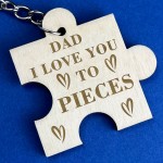 Dad Keyring Engraved Gift For Fathers Day From Daughter Son