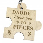 Dad Gift Wooden Keyring Gift For Dad From Daughter Son Christmas
