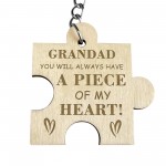 Grandad Gift Engraved Keyring Birthday Fathers Day Gift For Him