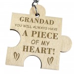 Grandad Gift Engraved Keyring Birthday Fathers Day Gift For Him