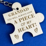 Grandad Gift Engraved Keyring Birthday Fathers Day Gift For Him