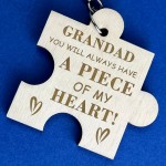 Grandad Gift Engraved Keyring Birthday Fathers Day Gift For Him