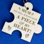 Mum Gift Wooden Keyring Gift For Mum From Daughter Son Christmas