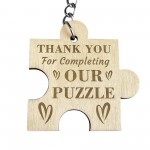 Anniversary Wood Engraved Keyring Gift For Boyfriend Girlfriend