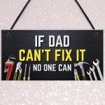 Dad Sign Hanging Shed Garage Sign DAD GIFT Fathers Day Birthday