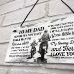 Novelty Motorbike Motorcyle Sign Biker Gift For Dad Fathers Day