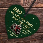 Funny Birthday Gift For Dad Biker Motorbike Sign Love You More