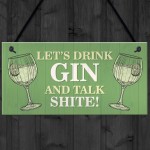 Funny Drink Gin Shabby Home Bar Sign Gin Sign Gin Gift Garden
