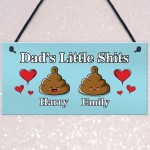 Personalised Funny Dad Sign Gift From Daughter Son Novelty