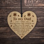 Novelty Gift For Dad For Birthday Christmas Engraved Heart Daddy