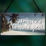 Engagement Gift For Couple Daughter Son He Asked She Said Yes