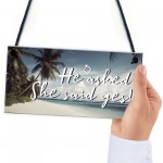Engagement Gift For Couple Daughter Son He Asked She Said Yes