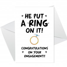 Engagement Card Congratulations On Your Engagement Couple Card