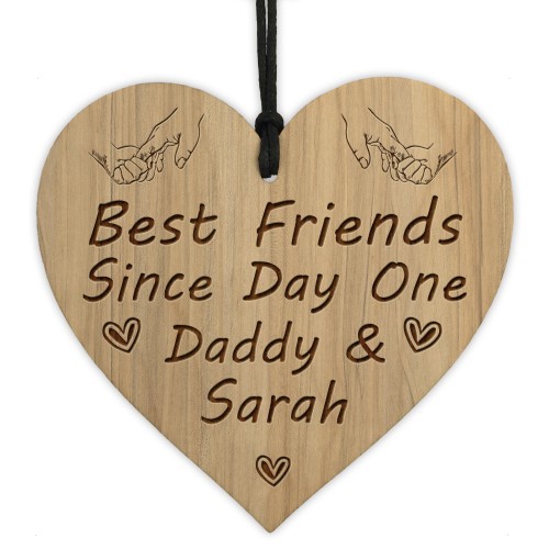 Personalised Best Friend Gift For Dad Birthday Christmas Heart
