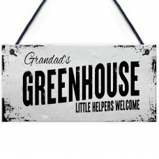 Personalised Greenhouse Sign Shed Sign Gift For Him Her Grandad