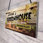 Shabby Greenhouse Sign PERSONALISED Shed Sign Garden Sign
