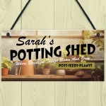 PERSONALISED Potting Shed Sign Greenhouse Sign For Garden