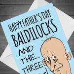 Funny Rude Fathers Day Bald Card For Dad From Daughter Son 