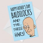 Funny Rude Fathers Day Bald Card For Dad From Daughter Son 