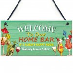 Home Bar Welcome Sign Funny Bar Accessories For Home Pub