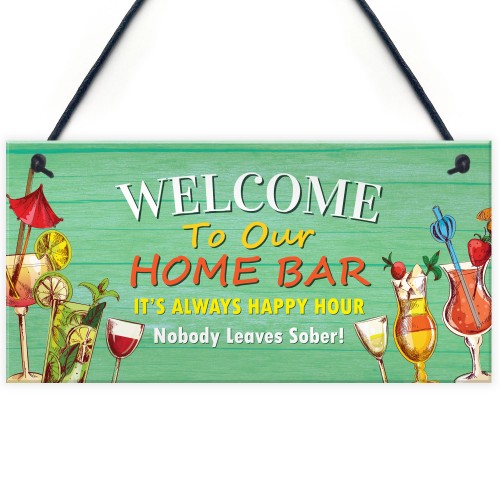 Home Bar Welcome Sign Funny Bar Accessories For Home Pub