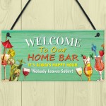 Home Bar Welcome Sign Funny Bar Accessories For Home Pub