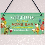 Home Bar Welcome Sign Funny Bar Accessories For Home Pub