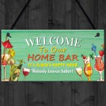 Home Bar Welcome Sign Funny Bar Accessories For Home Pub